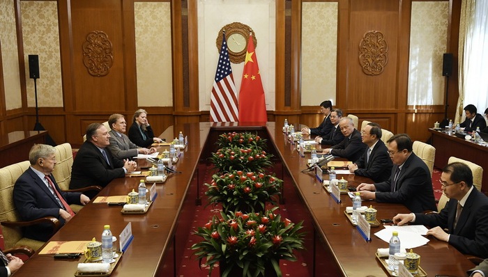 蓬佩奥,朝核问题,中美关系,访华,朝美关系,合作,中方,会谈,王毅,金正恩