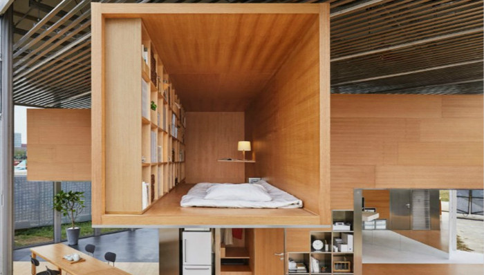 长谷川豪借鉴中国传统居住方式，为MUJI员工打造共享住宅空间