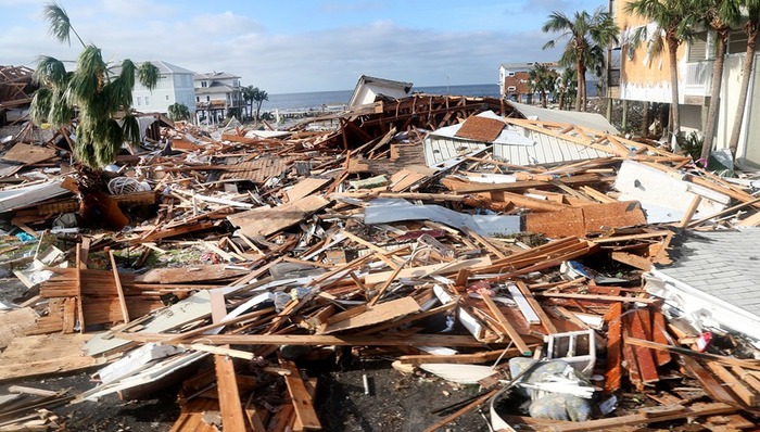 飓风,迈克尔,佛罗里达,空军基地,美国