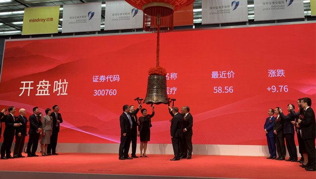 迈瑞医疗登陆A股 这家创业板最赚钱公司距“市值王”还有七个涨停板