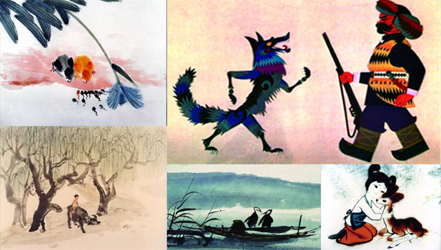 美术片,民间造型,1983年,红军桥,中国动画片,艺术品,作品,大闹天宫,中国风味,哪吒闹海