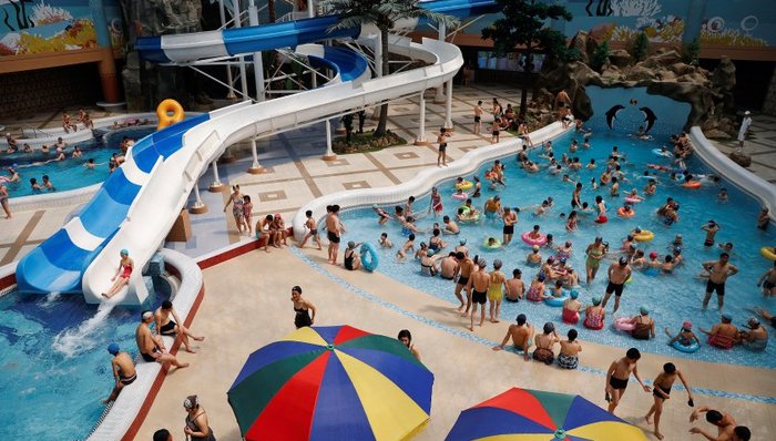 水上乐园,韩媒,金刚山,朝鲜日报,朝鲜金刚山,建设工期,朝鲜半岛,官网,招商,运营期