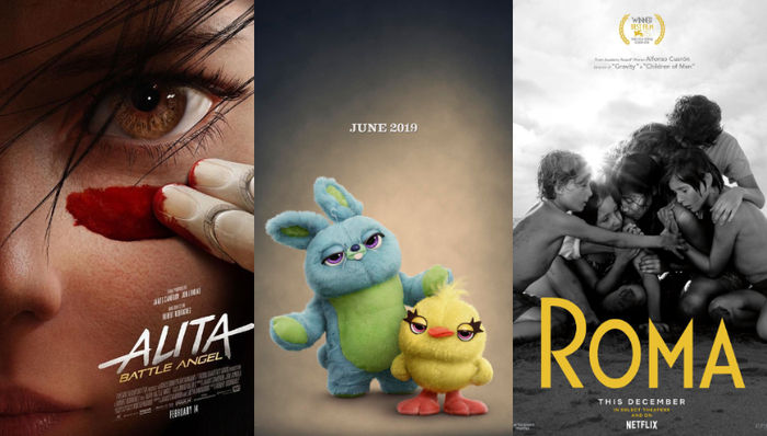 阿丽塔,罗马,阿凡达,Netflix,好莱坞大片,预告片,玩具总动员,阿丽塔:战斗天使,玩具总动员4