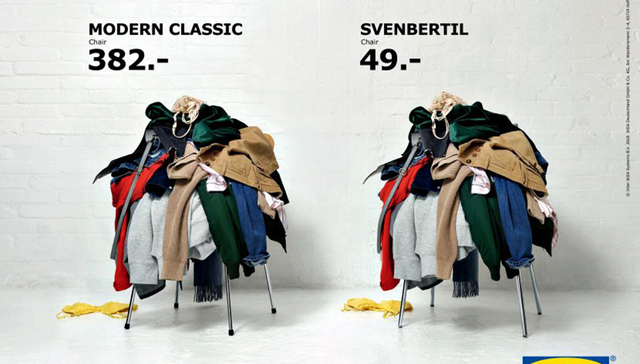 【一周影像资讯】宜家创意广告：反正椅子都用来放衣服，买便宜的吧！ “搞笑野生动物摄影奖”揭晓