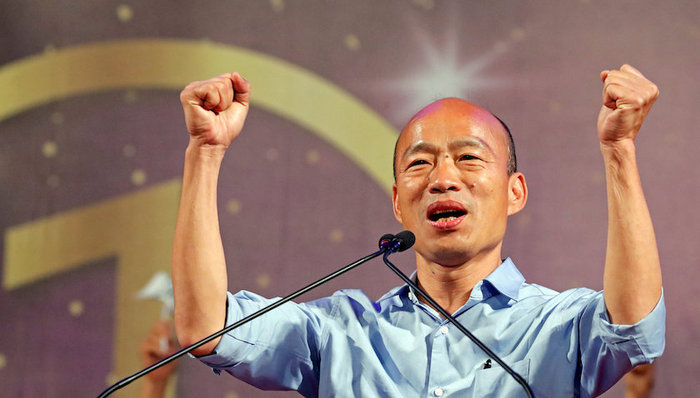 高雄,新市长,韩国瑜,重申,九二共识,两岸工作小组