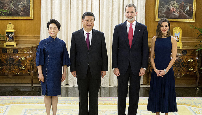 习近平,费利佩,中西关系,国友谊,西班牙国王,战略伙伴关系,国家主席,核心利益,马德里,政治互信