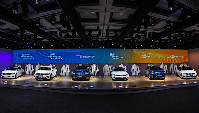 六车齐至 大众汽车品牌在中国进入了新能源攻势的第一阶段