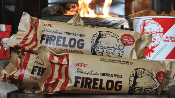 肯德基炸鸡味的壁炉燃料，会是个好的圣诞礼物吗？
