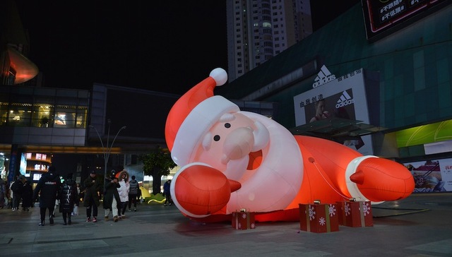 无人机,圣诞老人,