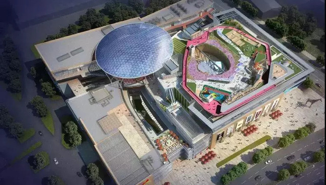 城市探索|长风大悦城开放粉色凌空跑道，把屋顶玩出新花样