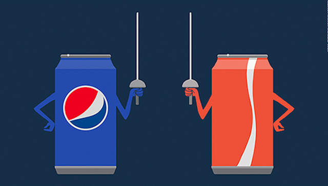 汉堡王,百事可乐,可口可乐