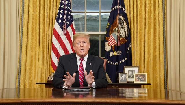 特朗普边境墙电视讲话无新意，民主党批“不符合美国精神”