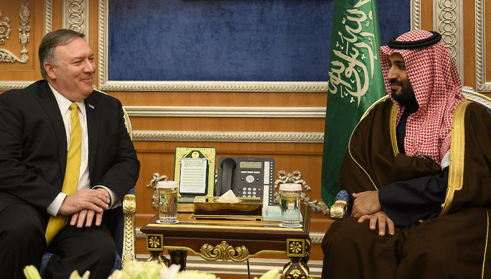 蓬佩奥,巡访,沙特,伊朗