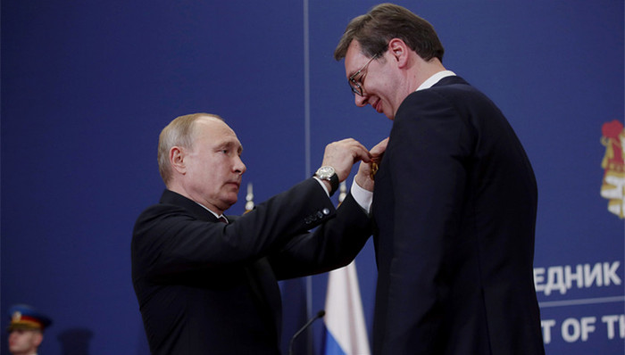 塞尔维亚,俄罗斯,普京