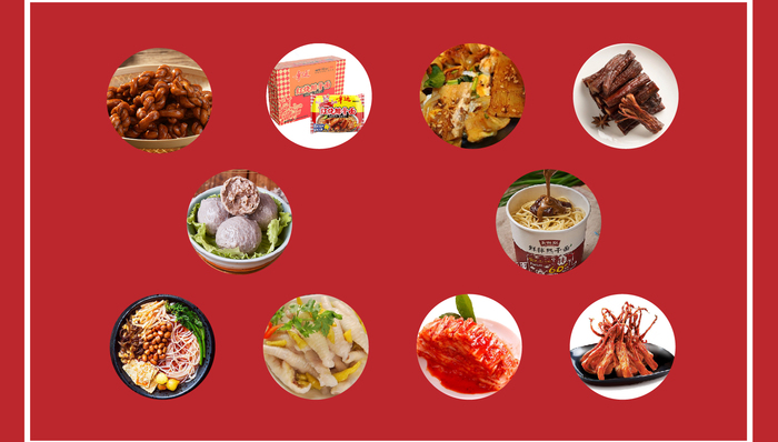 家乡,美食,过年,螺蛳粉,烤冷面