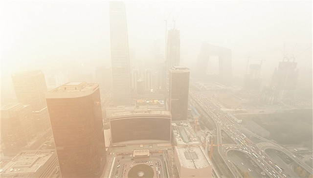 京津冀及周边地区遭遇重污染，北京启动今年首个橙色预警