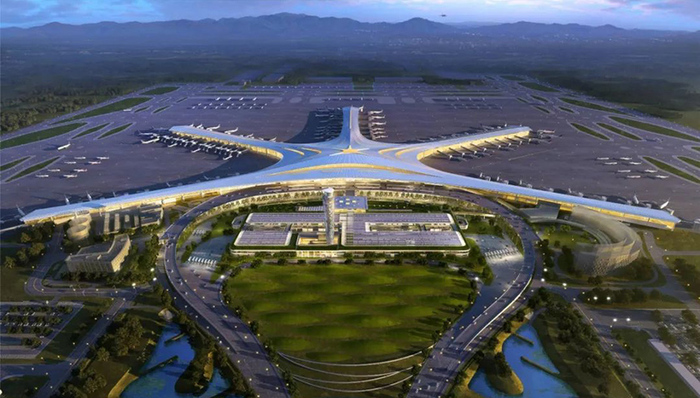 新机场,配套设施,青岛航空,航站楼,胶东,GTC,运营,一站式,流亭机场片区更新概念规划,效果图