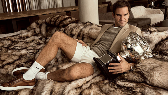 性感、活力、优雅……百冠之王费德勒的型男写真