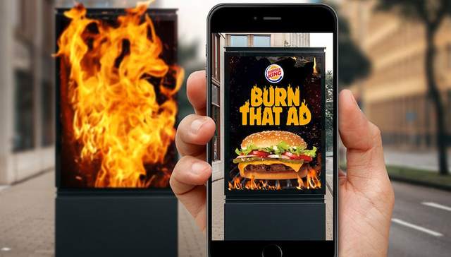 汉堡王：来把竞争对手的广告烧掉，你就能得到免费皇堡
