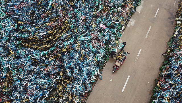 被消失的共享单车：低成本的破坏 暴力损毁现象频发