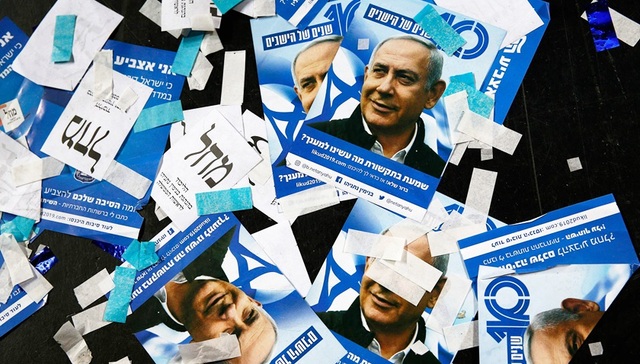 以色列,选举,内塔尼亚胡,蓝白党