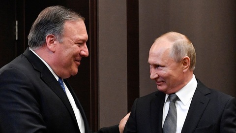 普京会见蓬佩奥：愿与美国全面恢复关系，通俄门调查报告“相当客观”