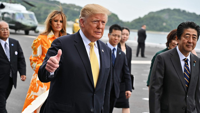 特朗普,安倍,日本,加贺号,出云,F-35B