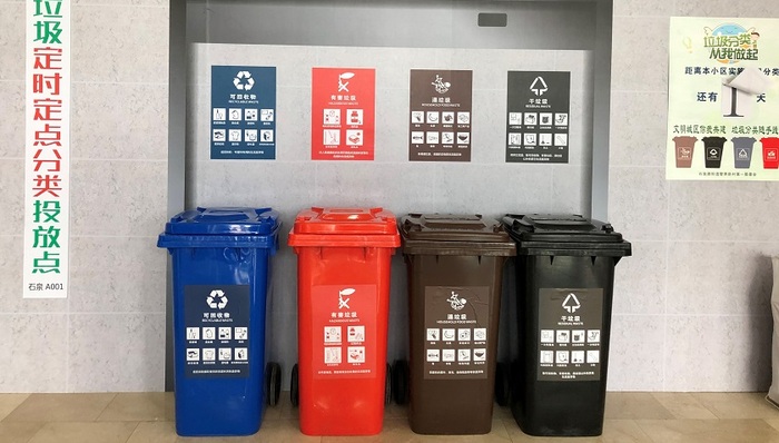 垃圾分类,分类原则,电子废弃物,微信,废电池,供参考,按钮,生活垃圾,内容物,装修垃圾