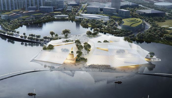 MAD设计的“漂浮式”大剧院，或将成为浙江义乌下一个文化地标