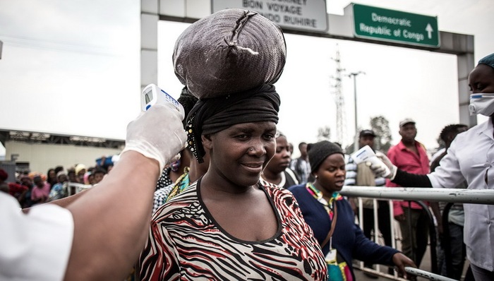 埃博拉,刚果,戈马市,死亡病例,世卫组织,确诊,卢旺达,首例,邻国,乌干达