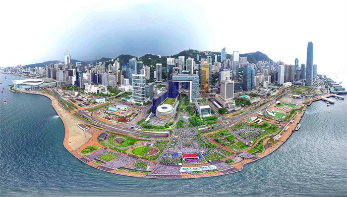 香港警方,守护香港,集会,香港警察,香港天文台,维多利亚港,袭警,黄色暴雨,,,反冲击