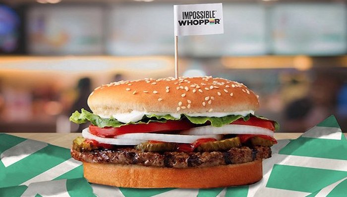 人造肉,植物汉堡,汉堡王，Impossible,Whopper