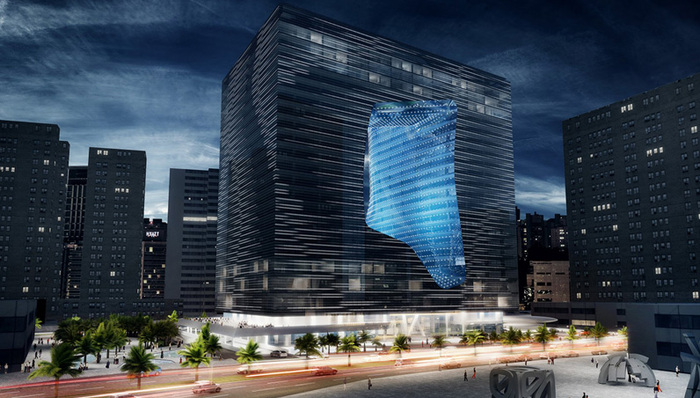 扎哈•哈迪德迪拜作品Opus即将落成，这栋不规则中空的建筑物有些特别