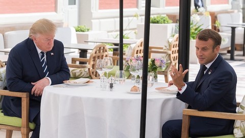 七国集团峰会开幕，法国总统等领导人呼吁避免贸易战