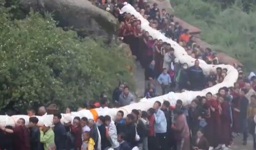 哲蚌寺,拉萨,展演,藏语,2006年,寺庙,藏传佛教,非物质文化遗产,信教群众,唐卡