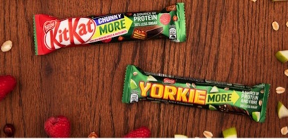 雀巢推出新的巧克力棒系列，减糖外还添加了纤维和蛋白质