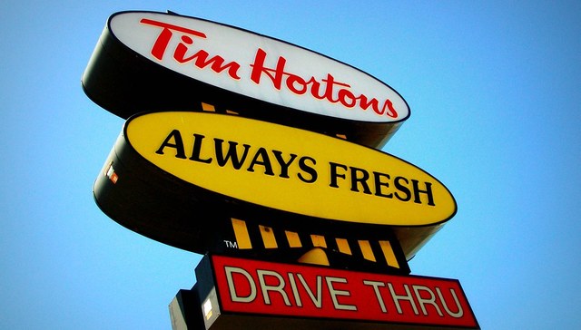 Tim,Hortons，星巴克，麦咖啡，全家