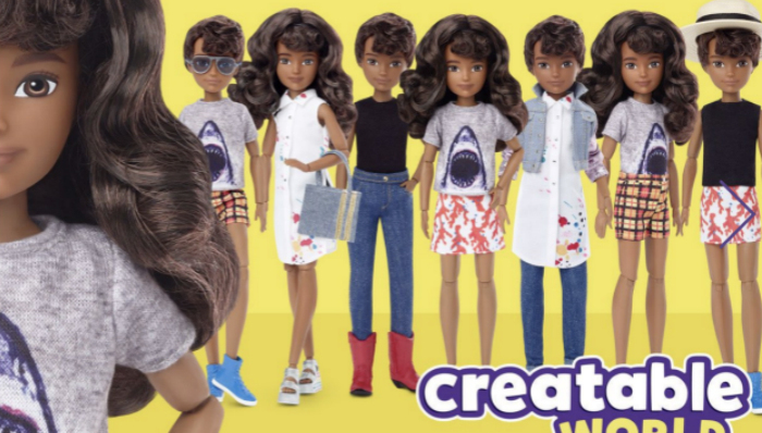 芭比娃娃品牌美泰首次推出“无性别”系列玩偶