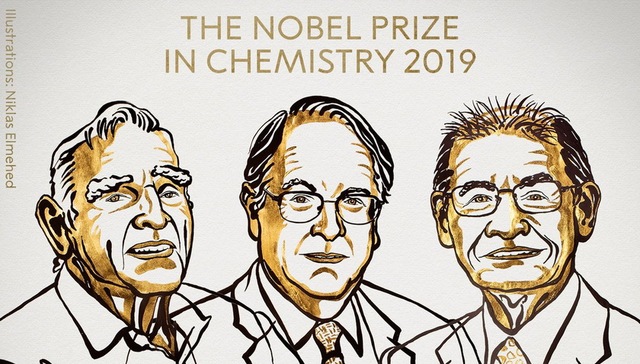 三位科学家分享2019诺贝尔化学奖，他们“创造了可充电的世界”