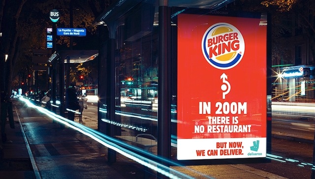 汉堡王用指路牌告诉你，前方没有餐厅