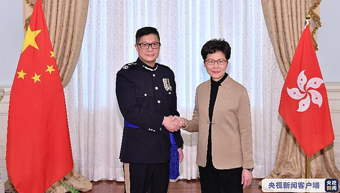 邓炳强,暴力,香港警务处,社会秩序,警务人员,袭击,金东,法治,处长,央视