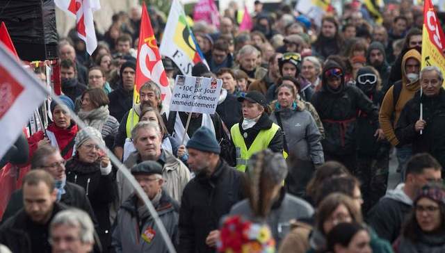 抗议,黄背心,罢工,工会,交通,改革,养老金