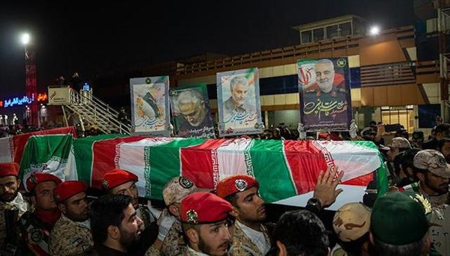 伊朗,苏莱曼尼,送葬,美国,游行