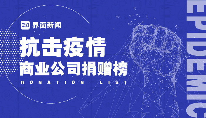 抗击疫情商业公司捐赠榜（每日更新）