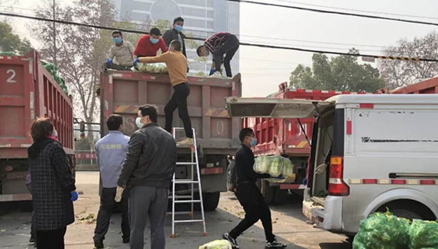 汶川村民自发支援武汉100吨蔬菜