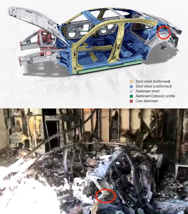 保时捷Taycan在美国起火爆炸：现场一片狼藉，官方已介入调查