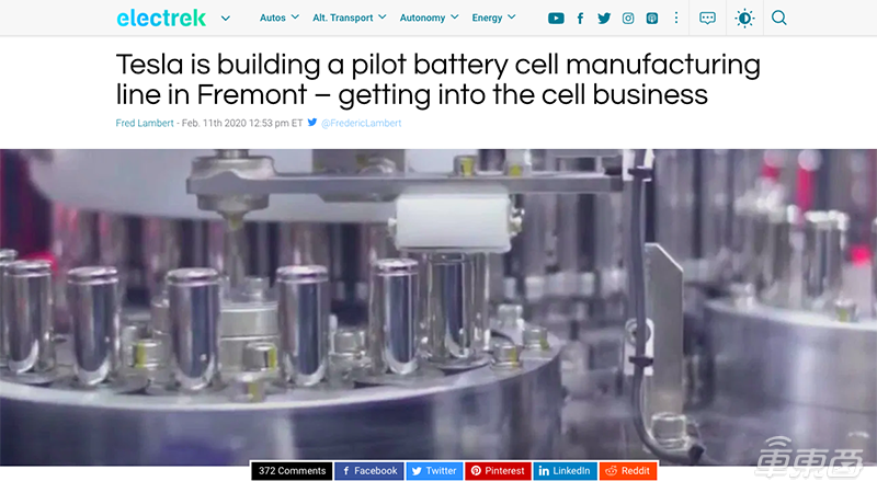 特斯拉自产电池的秘密：低调布局5年，用成本碾压同行！产线正在搭建