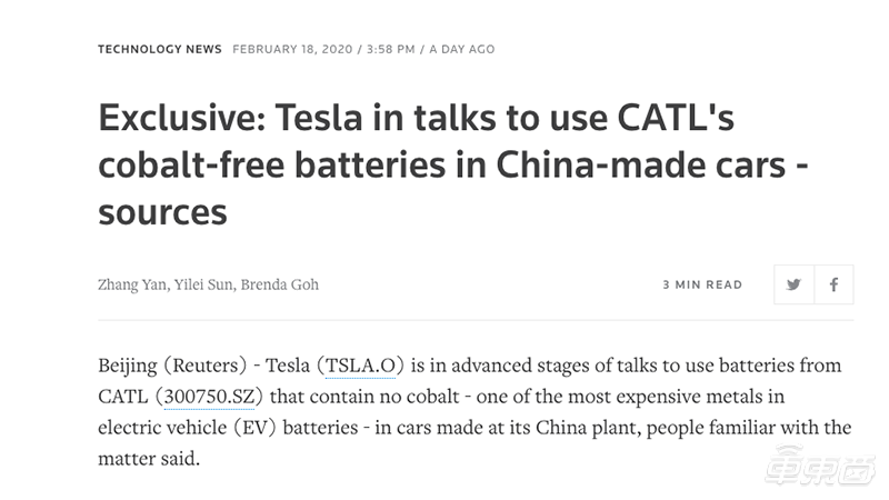 特斯拉自产电池的秘密：低调布局5年，用成本碾压同行！产线正在搭建