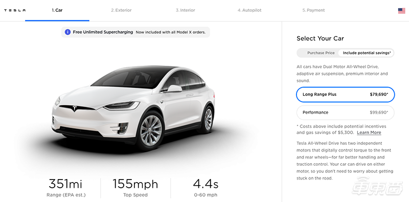 软件更新后 特斯拉Model X续航“增长”至569公里 提升4公里