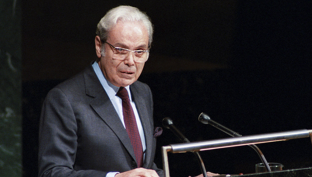 联合国前秘书长德奎利亚尔去世，曾促进许多国家和地区实现和平